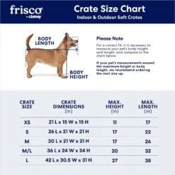Frisco Indoor & Outdoor 3-Door Collapsible Soft-Sided Dog & Small Pet Crate -Chewy 105036 PT2. AC SS1800 V1667227179