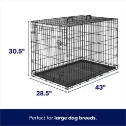 Frisco Heavy Duty Fold & Carry Single Door Collapsible Wire Dog Crate -Chewy 109783 PT1. AC SS1800 V1667228348