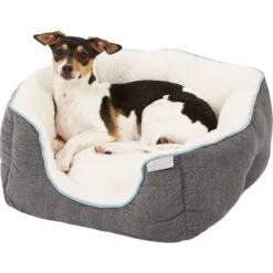 Frisco Square Deep Bolster Dog Bed -Chewy 144830 PT4. AC SS1800 V1578443219