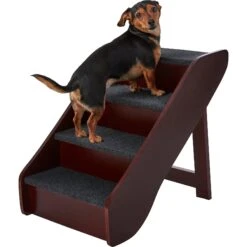 Frisco Deluxe Foldable Wooden Carpeted Cat & Dog Stairs -Chewy 156781 PT4. AC SS1800 V1569621467