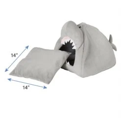 Frisco Novelty Shark Covered Cat & Dog Bed -Chewy 165339 PT4. AC SS1800 V1627578397