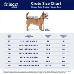 Frisco Heavy Duty Single Door Wire Dog Crate -Chewy 210677 PT2. AC SS1800 V1667859376