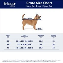 Frisco Heavy Duty Fold & Carry Double Door Collapsible Wire Dog Crate & Mat Kit -Chewy 212618 PT2. AC SS1800 V1667229328
