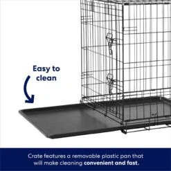 Frisco Heavy Duty Fold & Carry Double Door Collapsible Wire Dog Crate & Mat Kit -Chewy 212618 PT4. AC SS1800 V1667227171