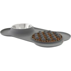 Frisco Silicone Slow Feeder Mat With Stainless Steel Bowl -Chewy 215983 PT2. AC SS1800 V1591020078