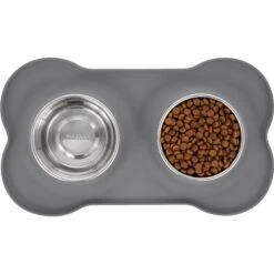 Frisco Silicone Stainless Steel Double Diner Dog & Cat Bowl -Chewy 215990 PT4. AC SS1800 V1591020097