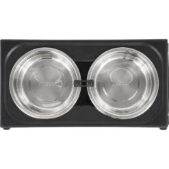 Frisco Stainless Steel Bowls With Adjustable Elevated Holder -Chewy 216015 PT3. AC SS1800 V1591020388