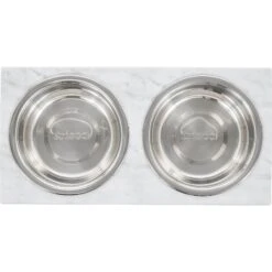 Frisco Marble Print Stainless Steel Double Elevated Dog Bowl -Chewy 216017 PT3. AC SS1800 V1591020397