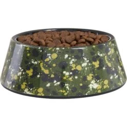 Frisco Camo Paint Splashed Melamine Bowl -Chewy 216066 PT2. AC SS1800 V1591021011