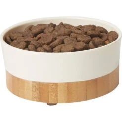 Frisco Melamine Dog & Cat Bowl With Bamboo Base -Chewy 232065 PT3. AC SS1800 V1608595365