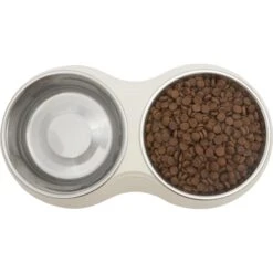 Frisco Stainless Steel Double Dog Bowls With Melamine Stand -Chewy 232092 PT3. AC SS1800 V1605142922