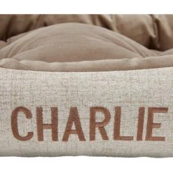 Frisco Rectangular Personalized Bolster Dog Bed W/Removable Cover, Beige, Large 13 Frisco Rectangular Personalized Bolster Dog Bed W/Removable Cover, Beige, Large -Chewy 234948 PT3. AC SS1800 V1600208174