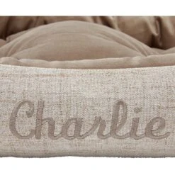 Frisco Rectangular Personalized Bolster Dog Bed W/Removable Cover, Beige, Large 14 Frisco Rectangular Personalized Bolster Dog Bed W/Removable Cover, Beige, Large -Chewy 234948 PT4. AC SS1800 V1600210591