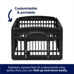Frisco 4-Panel Dog Exercise Playpen With Door, 24-in -Chewy 244546 PT4. AC SS1800 V1603407098