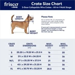 Frisco Heavy Duty All-in-1 Multi-Stage 3 Door Collapsible Wire Dog Crate -Chewy 247915 PT2. AC SS1800 V1611265566