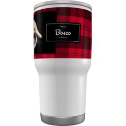 Frisco Double Walled Red Plaid Personalized Tumbler, 30-oz Cup -Chewy 249346 PT4. AC SS1800 V1602038767