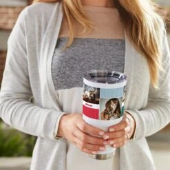 Frisco Double Walled Colored Dots Personalized Tumbler, 30-oz Cup -Chewy 249349 PT4. AC SS1800 V1608342142