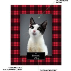 Frisco Plaid Sherpa Fleece Personalized Blanket -Chewy 249395 PT1. AC SS1800 V1601652138