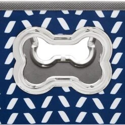 Frisco Rectangle Collapsible Pet Toy Storage Bin, Navy Herringbone -Chewy 250574 PT4. AC SS1800 V1613772691