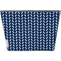 Frisco Rectangle Collapsible Pet Toy Storage Bin, Navy Herringbone -Chewy 250574 PT5. AC SS1800 V1615572205