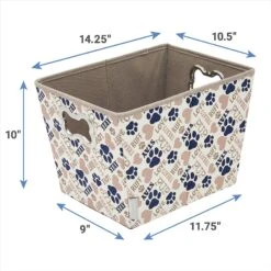 Frisco Rectangle Collapsible Pet Toy Storage Bin, Tan Novelty Paws 9 Frisco Rectangle Collapsible Pet Toy Storage Bin, Tan Novelty Paws -Chewy 250581 PT2. AC SS1800 V1613773601