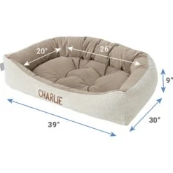Frisco Rectangular Personalized Bolster Dog Bed W/Removable Cover, Beige, X-Large 12 Frisco Rectangular Personalized Bolster Dog Bed W/Removable Cover, Beige, X-Large -Chewy 252615 PT2. AC SS1800 V1605140223