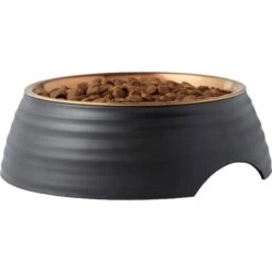 Frisco Matte Black Design Light Copper Stainless Steel Dog & Cat Bowl -Chewy 253051 PT3. AC SS1800 V1616526482