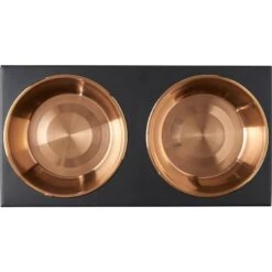 Frisco Copper Stainless Steel Elevated Foldable Double Dog & Cat Bowls 14 Frisco Copper Stainless Steel Elevated Foldable Double Dog & Cat Bowls -Chewy 253060 PT4. AC SS1800 V1616595727