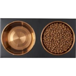 Frisco Copper Stainless Steel Elevated Foldable Double Dog & Cat Bowls 15 Frisco Copper Stainless Steel Elevated Foldable Double Dog & Cat Bowls -Chewy 253060 PT5. AC SS1800 V1616595415