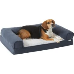 Frisco Faux Felt Orthopedic Sofa Bolster Dog Bed W/Removable Cover -Chewy 255183 PT2. AC SS1800 V1657656395