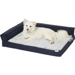 Frisco Faux Felt Orthopedic Corner Sofa Bolster Dog Bed W/Removable Cover -Chewy 255190 PT2. AC SS1800 V1616074455