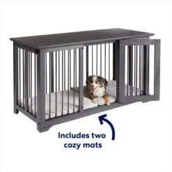 Frisco "Broadway" Dog Crate Credenza & Mat Kit -Chewy 255324 PT3. AC SS1800 V1667228425