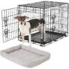 Frisco Fold & Carry Double Door Collapsible Wire Dog Crate & Frisco Gray Basket Weave Dog Crate Mat 2 Frisco Fold & Carry Double Door Collapsible Wire Dog Crate & Frisco Gray Basket Weave Dog Crate Mat -Chewy 255477 MAIN. AC SS1800 V1604096520