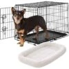 Frisco Fold & Carry Single Door Collapsible Wire Dog Crate & Frisco Quilted Dog Crate Mat -Chewy 255493 MAIN. AC SS1800 V1603545084