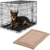 Frisco Heavy Duty Fold & Carry Double Door Collapsible Wire Dog Crate & Frisco Micro Terry Dog Crate Mat -Chewy 255531 MAIN. AC SS1800 V1604149312