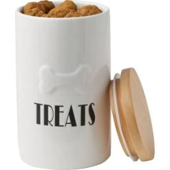 Frisco Ceramic Treat Jar With Wood Lid 10 Frisco Ceramic Treat Jar With Wood Lid -Chewy 256050 PT3. AC SS1800 V1616506605