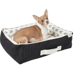 Frisco Indoor/Outdoor Modern Cuddler Bolster Cat & Dog Bed -Chewy 262146 PT2. AC SS1800 V1619536116