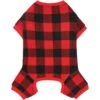 Frisco Dog & Cat Cozy Polar Fleece PJs, Red Plaid -Chewy 268510 MAIN. AC SS1800 V1637726888