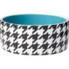 Frisco Houndstooth Non-skid Ceramic Dog Bowl -Chewy 270200 MAIN. AC SS1800 V1620761236