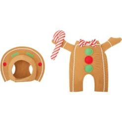 Frisco Front Walking Gingerbread Dog & Cat Costume -Chewy 276156 PT4. AC SS1800 V1631569278