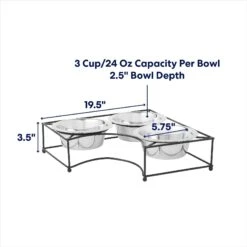 Frisco Multi Pet Feeding Corner 3-Bowls Stainless Steel Dog & Cat Bowl -Chewy 277561 PT1. AC SS1800 V1692728246