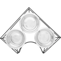Frisco Multi Pet Feeding Corner 3-Bowls Stainless Steel Dog & Cat Bowl -Chewy 277561 PT4. AC SS1800 V1627935444