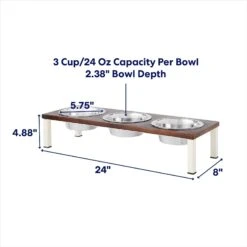 Frisco Multi Pet Feeding 3-Bowls Wood Stainless Steel Dog & Cat Bowl, Dark Wooden 9 Frisco Multi Pet Feeding 3-Bowls Wood Stainless Steel Dog & Cat Bowl, Dark Wooden -Chewy 277571 PT1. AC SS1800 V1692728309