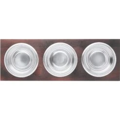 Frisco Multi Pet Feeding 3-Bowls Wood Stainless Steel Dog & Cat Bowl, Dark Wooden 11 Frisco Multi Pet Feeding 3-Bowls Wood Stainless Steel Dog & Cat Bowl, Dark Wooden -Chewy 277571 PT4. AC SS1800 V1627935311