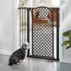 Frisco Metal Pattern Extra Tall Auto-close Dog Gate -Chewy 280288 MAIN. AC SS1800 V1627400491