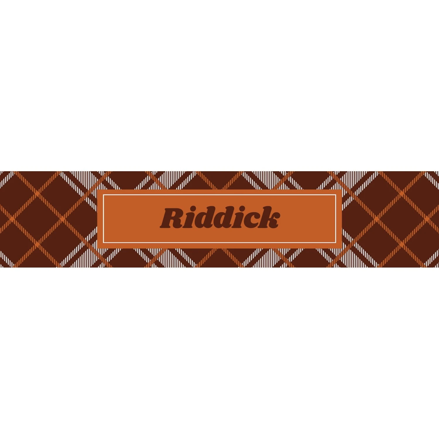 Frisco Personalized Plaid Ceramic Dog Bowl 5 Frisco Personalized Plaid Ceramic Dog Bowl - Image 3