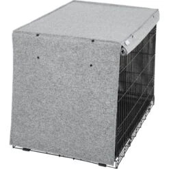 Frisco Faux Linen Dog Crate Cover -Chewy 289630 PT3. AC SS1800 V1644248867