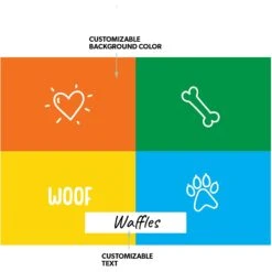 Frisco Woof Personalized Dog & Cat Placemat -Chewy 299560 PT1. AC SS1800 V1636047781
