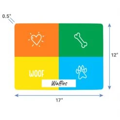 Frisco Woof Personalized Dog & Cat Placemat -Chewy 299560 PT3. AC SS1800 V1636120375