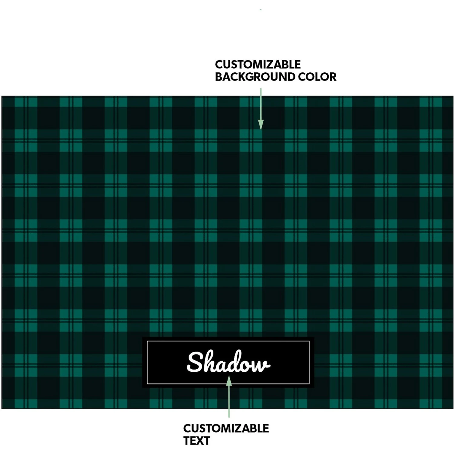 Frisco Plaid Personalized Dog & Cat Placemat 4 Frisco Plaid Personalized Dog & Cat Placemat - Image 2